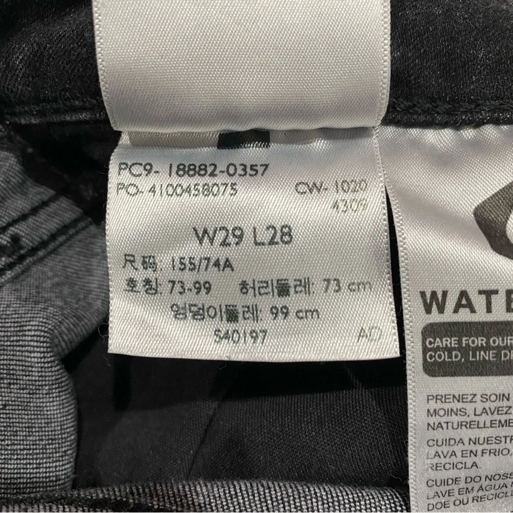 LEVI’S Women’s 721 High Rise Skinny Jeans - distressed black, size W29 L28 - Picture 8 of 12